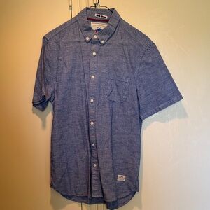 Penfield Chambray Blue Casual Button-Down Shirt